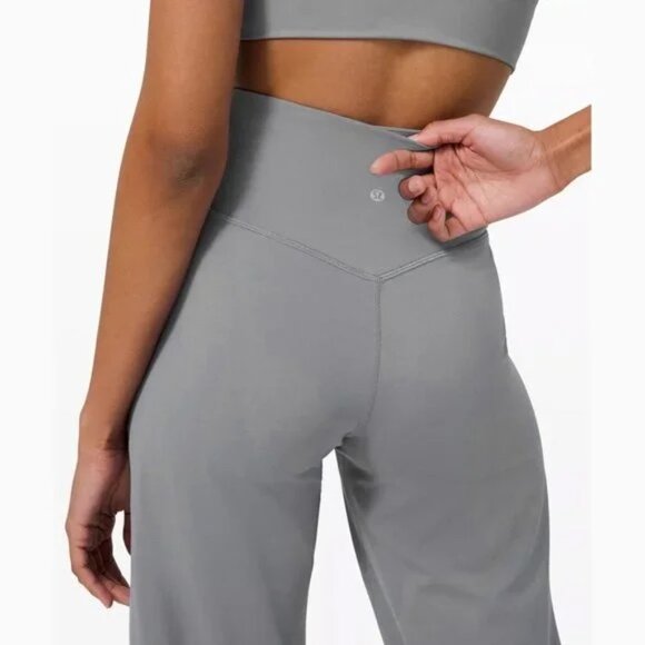Lululemon Align High Rise Wide Leg Crop Pant in Rhino Gray Size 2 - Picture 4 of 11